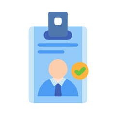Approved identification badge illustration on black background for commercial use