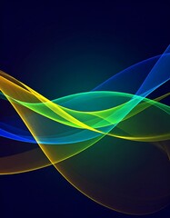 Abstract vibrant wave design