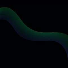 Abstract Wavy Line on Black Background