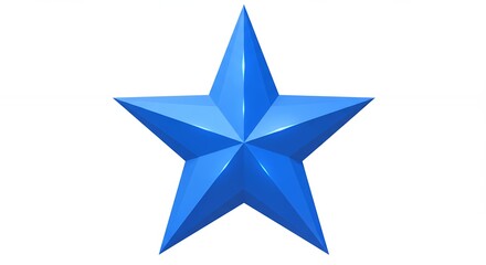 Fototapeta premium Blue star symbol image