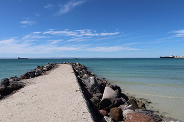 gorgeous beach view in la paz mexico