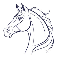 Horse Head Outline