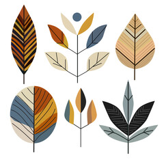 Fototapeta premium autumn halloween design elements set