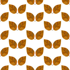 autumn leaves seamless pattern