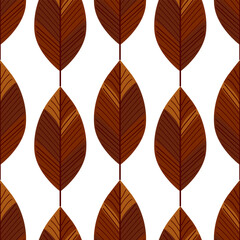autumn leaves seamless pattern