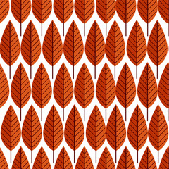 autumn leaves seamless pattern