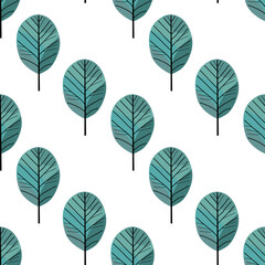 autumn leaves seamless pattern