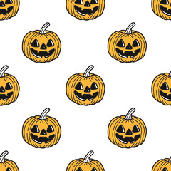 halloween seamless pattern