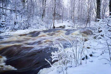 river in winter