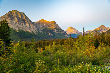 Summer Sunrise in Glacier National Park
