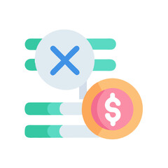 Financial data error with money, statistics, and progress bars