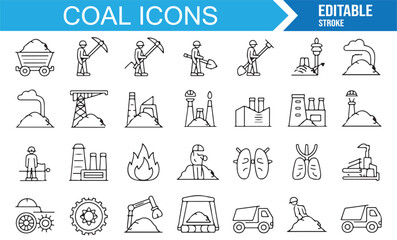 Vector fragile package icons in editable stroke style for warehouse, delivery, and handling safety