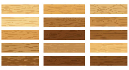 Various types of wood grain patterns and textures for design and decoration