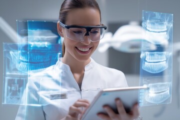 Dentist Using Augmented Reality for Teledentistry Diagnostics