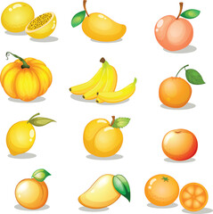 set of fruits