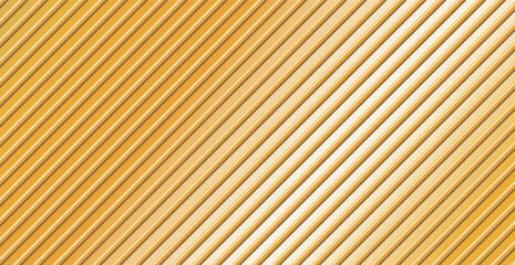 Industrial panoramic golden background, many diagonal lines - Vector illustration