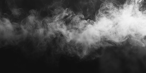 White Smoke against a Dark Background
