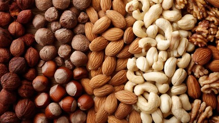 Obraz premium A colorful assortment of mixed nuts and dried fruits