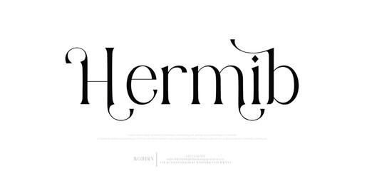 Elegant Modern beauty font alphabet logo. Typography beautiful luxury minimal elegant serif fonts fashion wedding vintage retro logos. vector illustration
