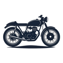 Fototapeta premium Vintage Motorcycle Silhouette motorbike bike