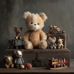 old teddy bears