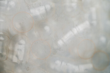 Abstract Background with Empty Transparent Capsules for Making Supplements