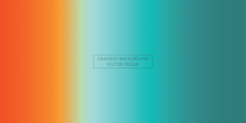 Panoramic web template multicolor gradient background, stylish design element - Vector illustration