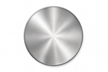 Brushed stainless steel radial pattern creating sleek metallic texture with modern industrial aesthetic