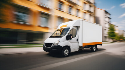     Query successful

Speedy White Delivery Truck Driving Fast Through an Eastern Europe City Street. Logistics and shipping concept for courier services, e-commerce, or transportation companies.