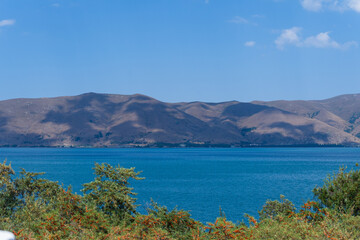 Fototapeta premium Amazing view of Lake Sevan, Armenia