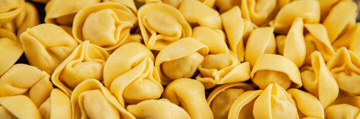 Ravioli raw filled homemade pasta filled raviolis tasty snack fresh delicious gourmet food...