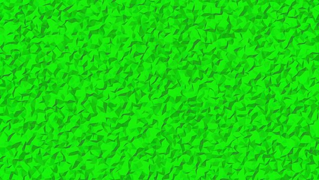 Bright Green Low Poly Abstract Digital Geometric Texture Modern Background