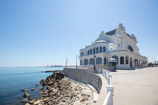Constanta Casino Architectural Detail - Historic Landmark on Black Sea Coast