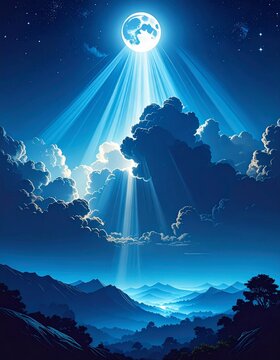 Moon Rays Animation