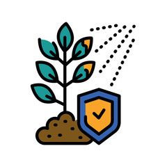 pre harvest interval black line icon for digital and print projects.