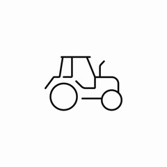tractor machinery equipment icon sign vector