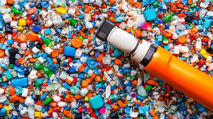 Industrial Vacuum Cleaning Colorful Plastic Pellets