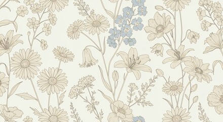 Obraz premium Floral pattern background design