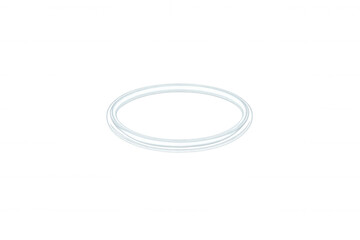 White angel halo with transparent background floating in empty space, ideal for religious or spiritual concepts