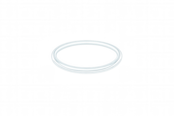 White angel halo with transparent background floating in empty space, ideal for religious or spiritual concepts