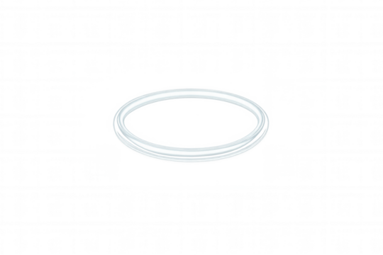 White angel halo with transparent background floating in empty space, ideal for religious or spiritual concepts