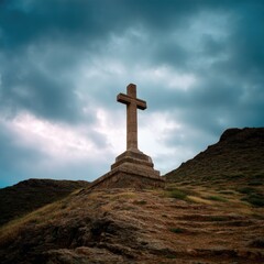 Stormy Day at Christian Cross Shrine