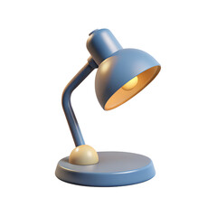 3D Office Lamp Minimal Clean Transparent Background