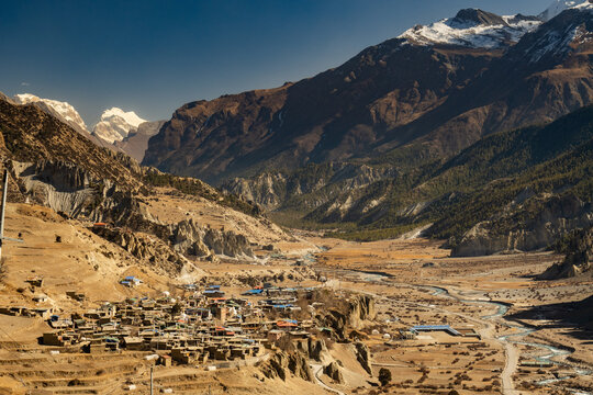 Manang town, Nepal