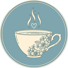 Floral Teacup: Cozy & Charming Design