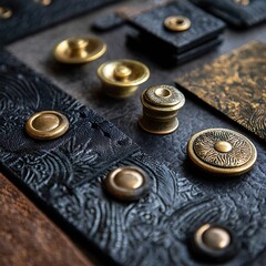 close up of gold pocket watch