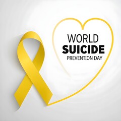 Vector Illustration of world suicide prevention day.
