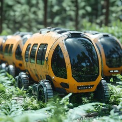 
taxi in futuristic vintage style 2