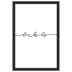 Minimalist one-line art with abstract style Vector