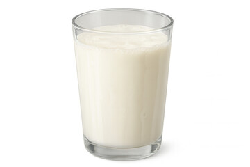 Cold milk pouring into clean glass, highlighting nutritional white beverage against transparent backdrop